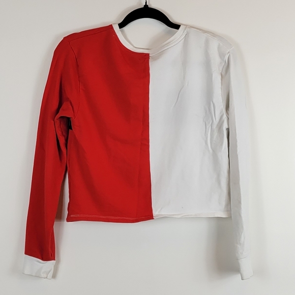 Tommy Hilfiger Cropped Shirt Top Size Small - Picture 3 of 5